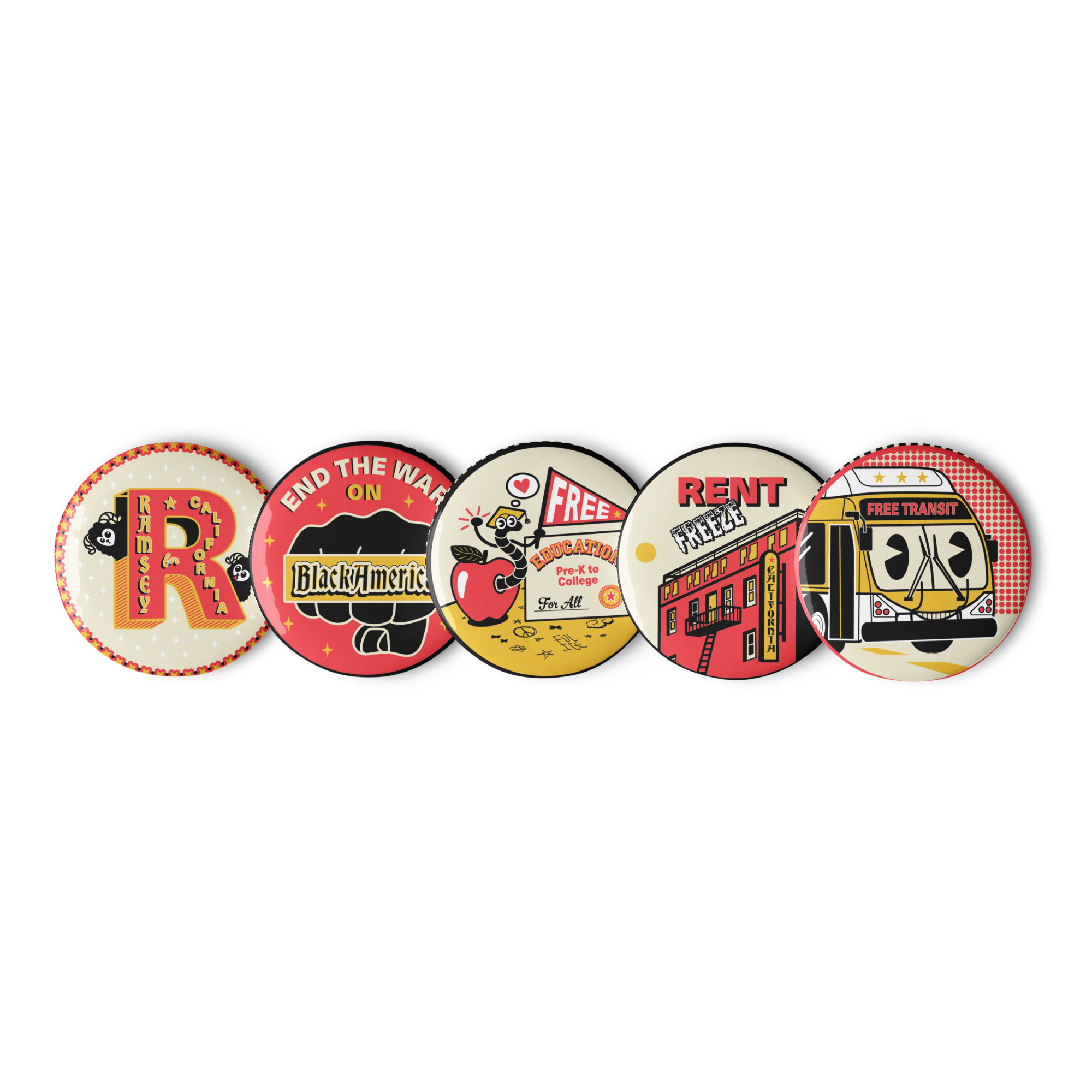 Ramsey Pin Buttons (Set 2)