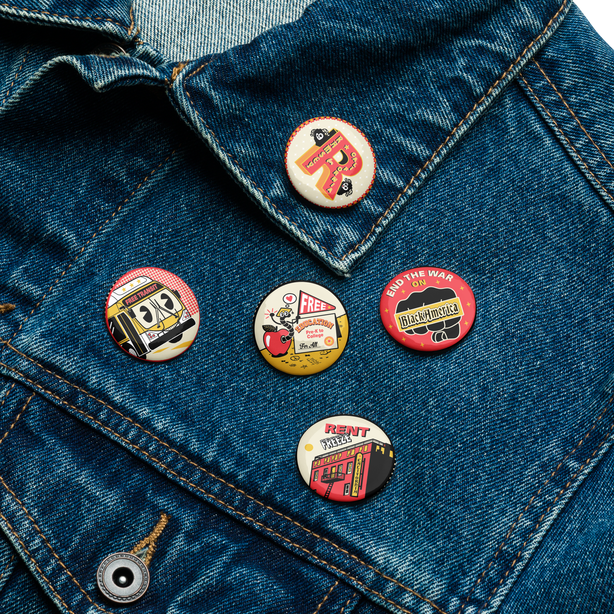 Ramsey Pin Buttons (Set 2)