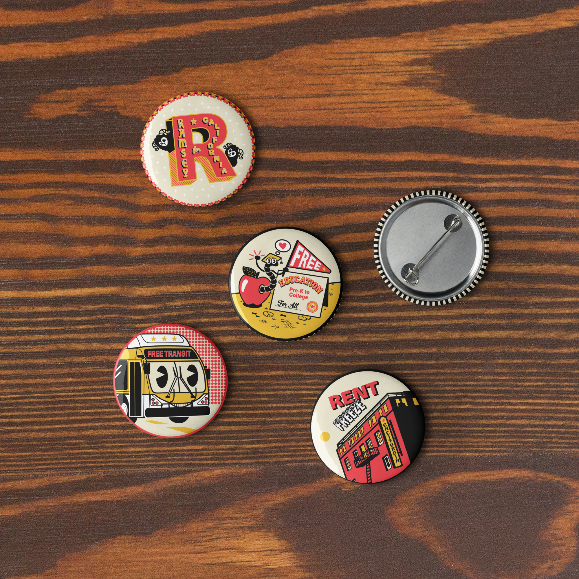 Ramsey Pin Buttons (Set 2)